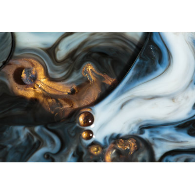 Arnela Marble Abstract Acrylic Background by Ignatiev - Wrapped Canvas Painting