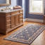 Tapis traditionnel en travertin teint uni, bleu marine, ivoire, or, vert et rose, lavable à la machine, antidérapant, à poils courts, pour l'intérieur et l'extérieur, adapté aux animaux domestiques, idéal pour le salon, la chambre, la salle à manger, l'entrée, le couloir ou le bureau.-1351805038