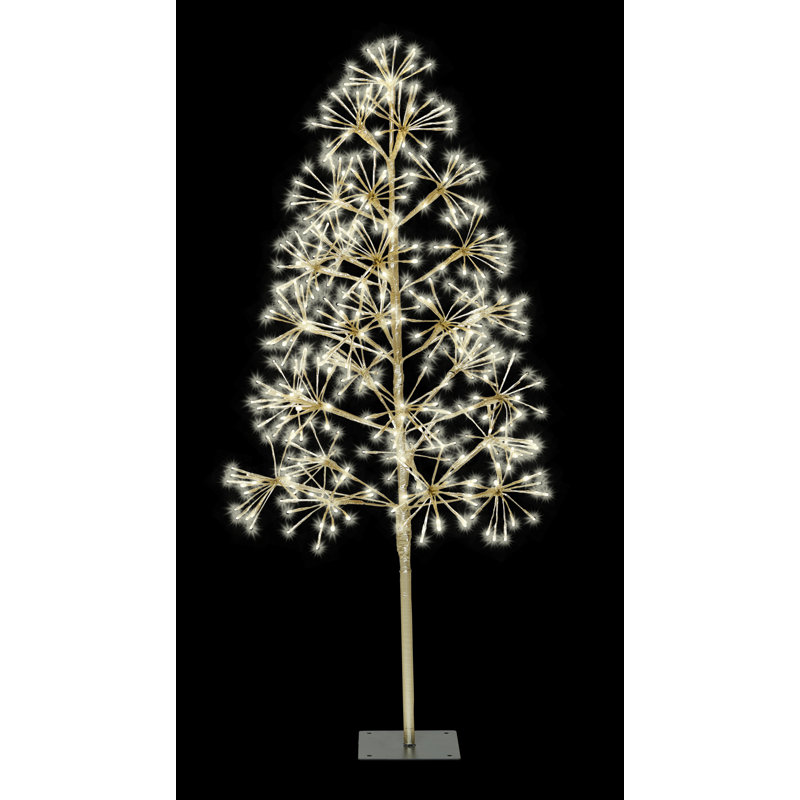 Starburst avec arbres et branches éclairés à DEL, Blanc chaud, H 48 po x l 24 po x P 24 po