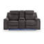 Causeuse inclinable avec console
