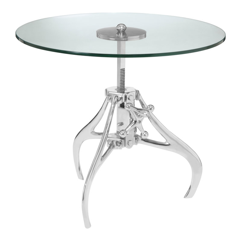 Wolfsburg Glass Top End Table