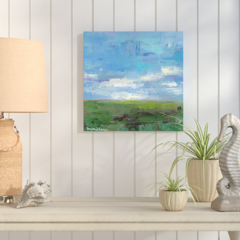 «Green Pastures» par Dana McMillan, reproduction d'art sur toile tendue, H 12 po x l 12 po x P 1,5 po