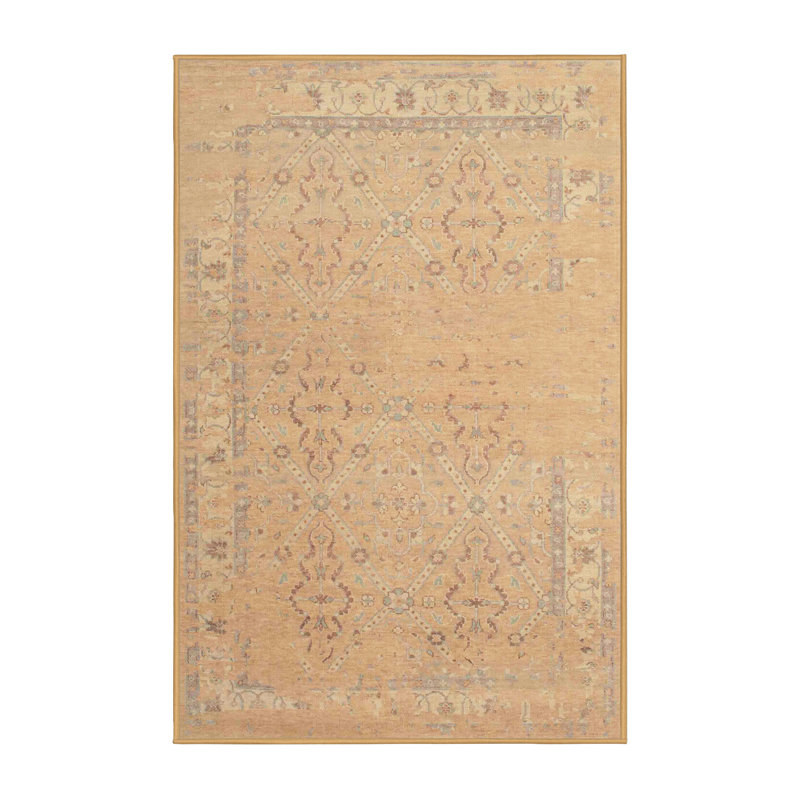 Tapis oriental beige, Rectangle 4 pi x 6 pi