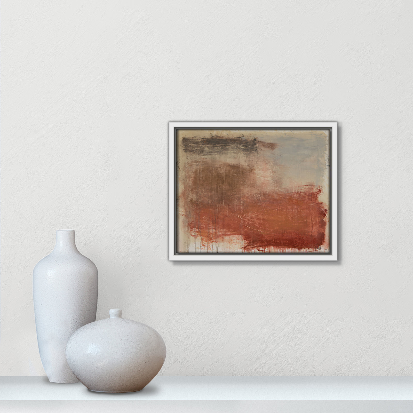 Colin "Autumn Over The Riviera" Print, 9.5" H x 11.5" W, White