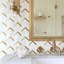 Natural Bianco 1" x 2" Herringbone / Chevron Mosaic Wall Tile-67852668