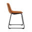 Chaise d'appoint rembourrée en métal Chronister-1458076147