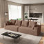 Aruba 4-Seater Modern Modular Cloud Plush Fabric Compression Sectional Sofa,No Assembly Required-336229576