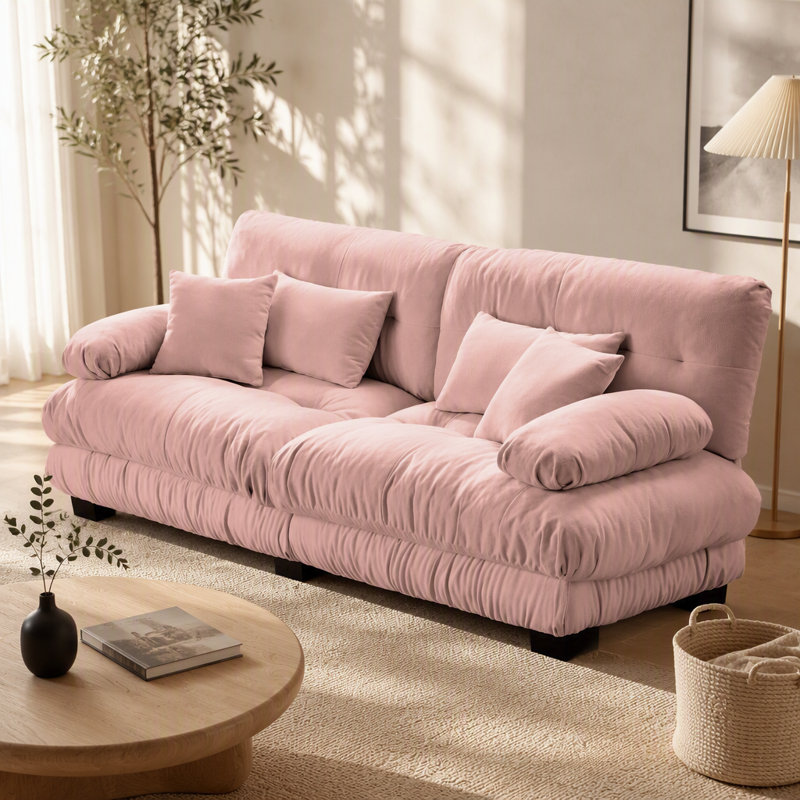 Canapé confortable à deux places pour le salon, rehaussant le style et la détente