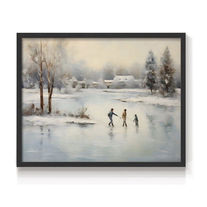 Paysages rétro-CLVI-impression encadrée - réaménageable, H 11 po x l 14 po, Noir