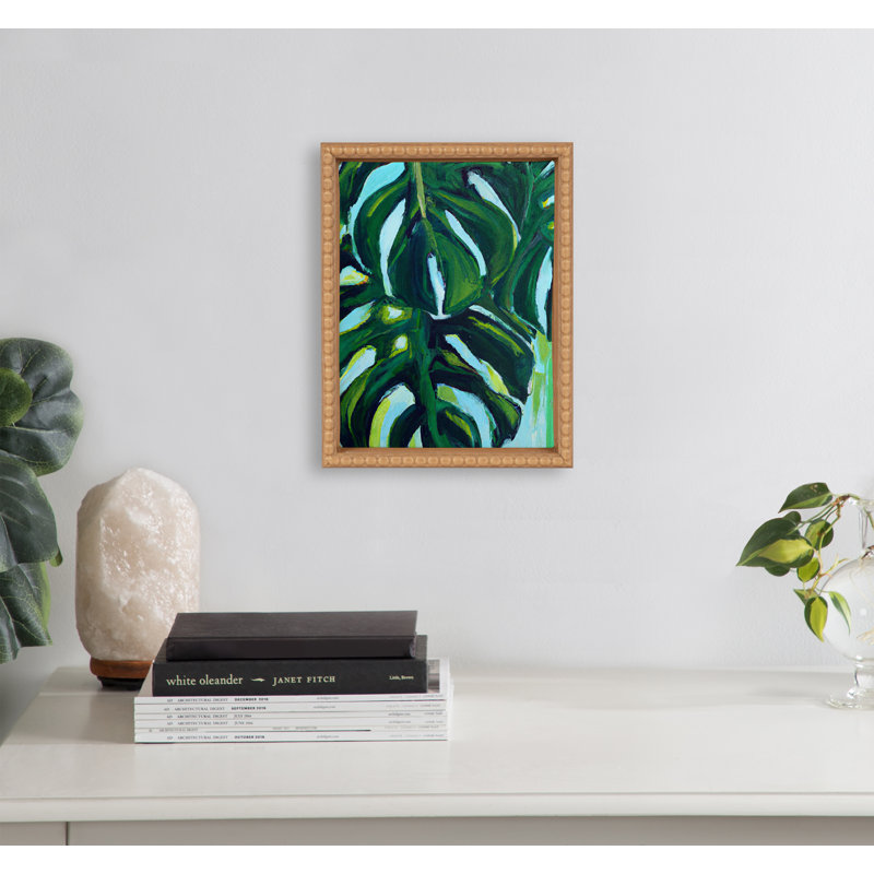 Sylvie Blank Framed Canvas, Beaded Natural, 10" H x 8" W