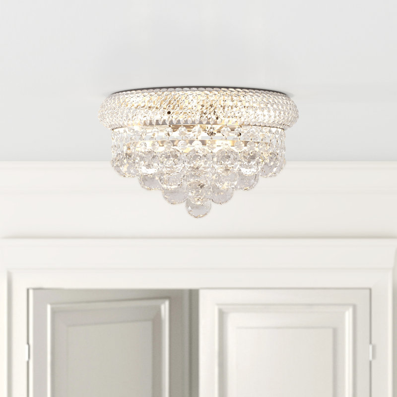Hallsburg Flush Mount, Chrome, Royal Cut
