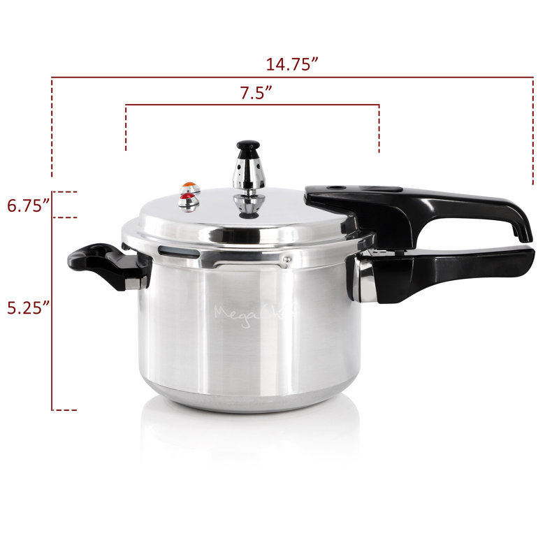 Autocuiseur en aluminium 3 pte MegaChef, compatible avec l'induction