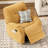 Modern Chenille Swivel Rocking Yellow Recliner-591923568