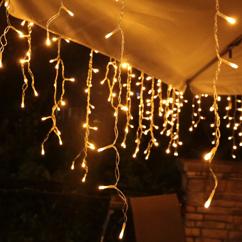 LED Indoor / Outdoor Icicle Lights, 30.6cm H x 23.7cm W x 12.5cm D
