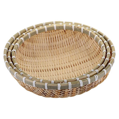 3 Pack Wicker Bread Basket