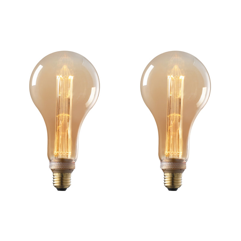 Irregular Led Decorative Bulb, Ps30 Vintage Edison Bulb Dimmable, E26 Base, Amber Glass,soft Warm