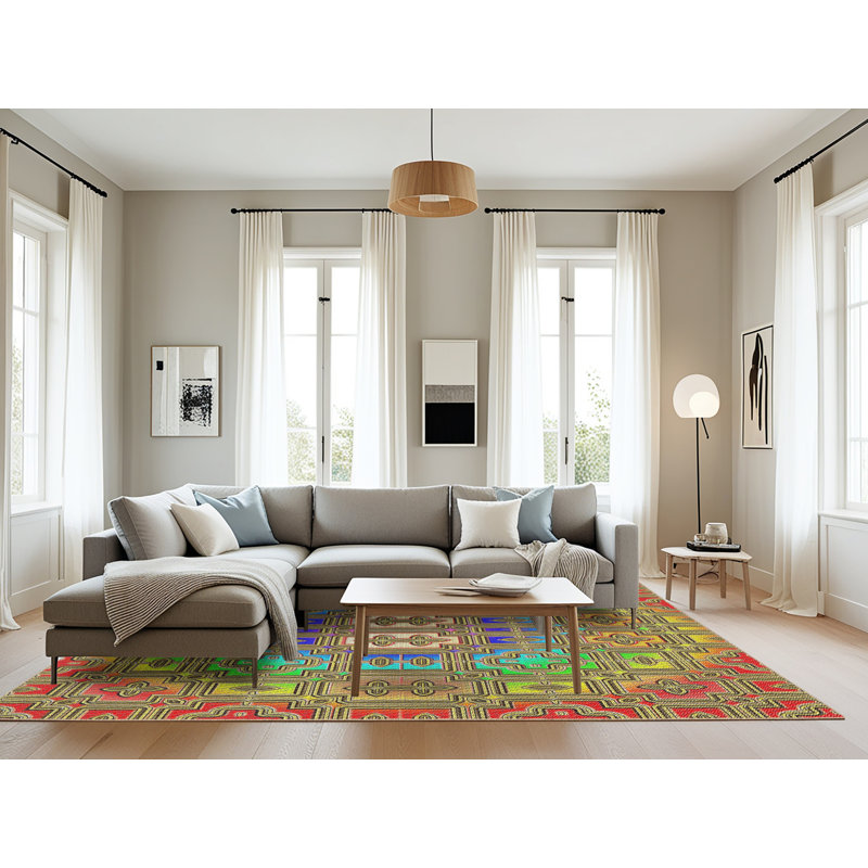 Tapis rouge/vert/bleu, Rectangle 8 pi x 12 pi