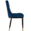 50cm H Tufted Upholstered Metal Upholstered Back Side Chair-471372718-502091313