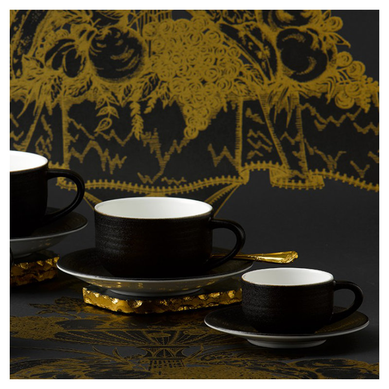 Art Glaze Bone China Espresso Cup, 12, Pressed Mulberry