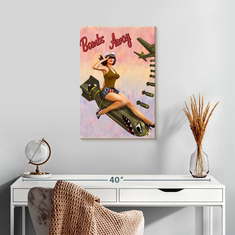 Mait Bombs Away, 24" H x 16" W