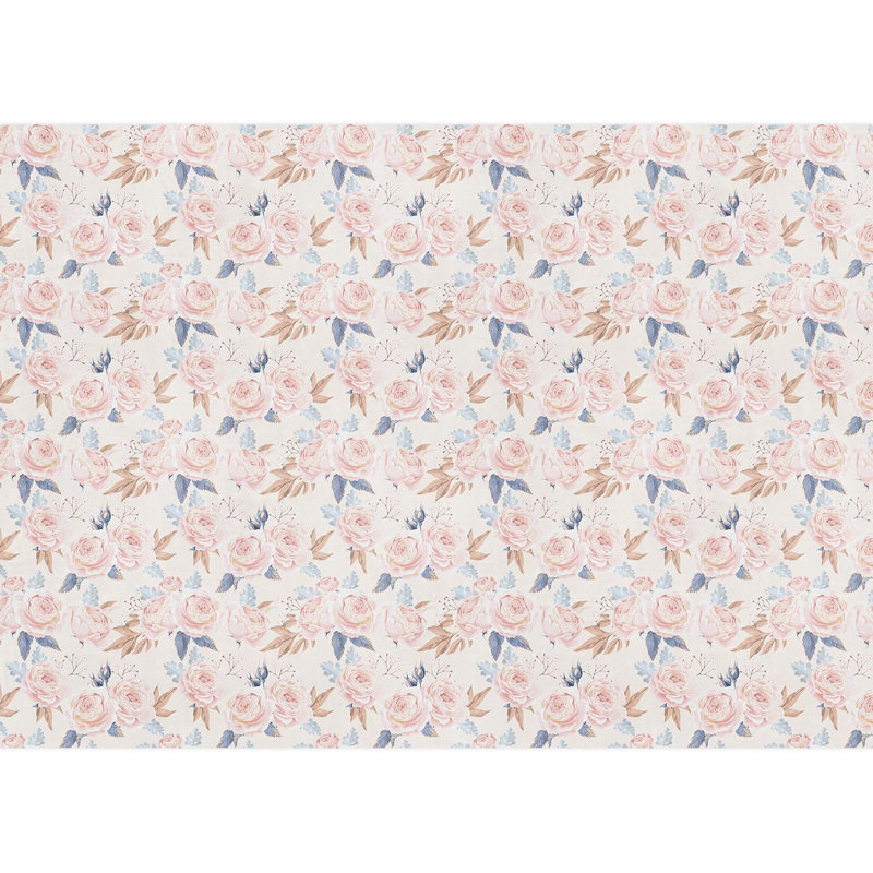 Bordure florale pelez et collez, L 120 po x l 168 po