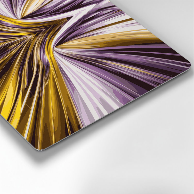 Abstraction numérique 77, art mural en métal brun, H 14 po x l 11 po