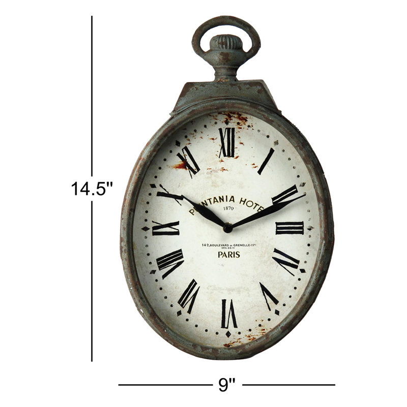 Metal Analog Wall Clock