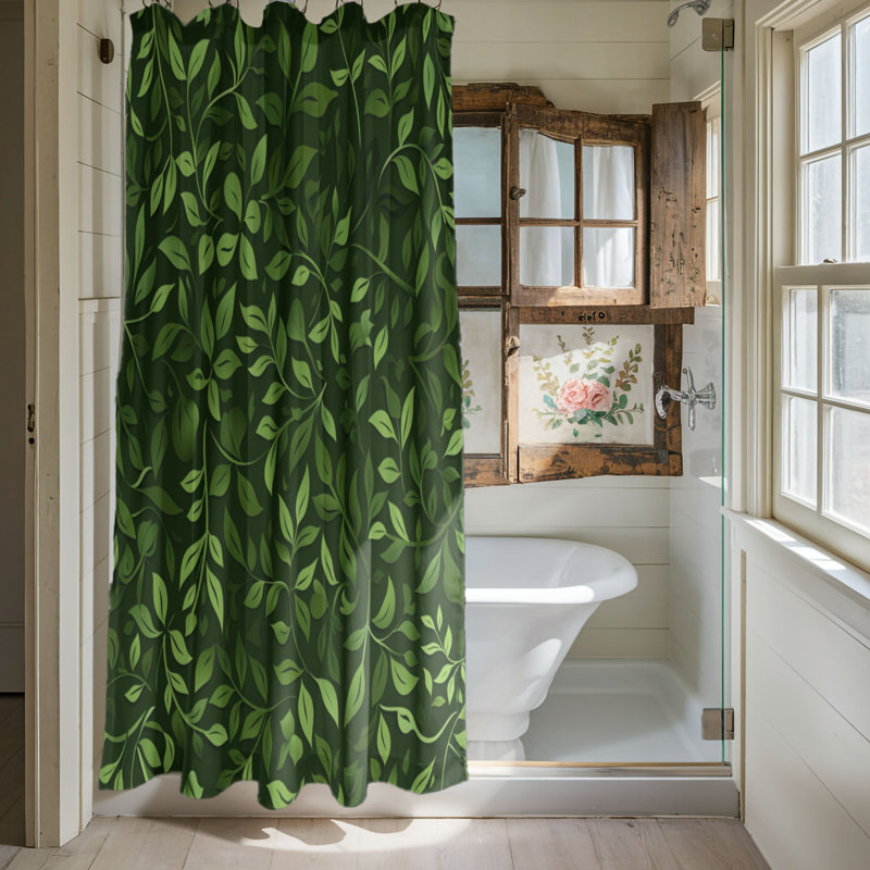 Green Sprouts - Premium Shower Curtain, 74"H x 71"W