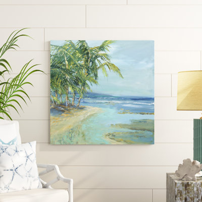 «Blue Coastal Lagoon», peinture sur toile