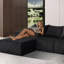 Canapé modulaire en forme de U 8 pièces, grand canapé convertible avec méridienne surdimensionnée et lit, revêtement en velours côtelé de luxe, aucun assemblage requis,