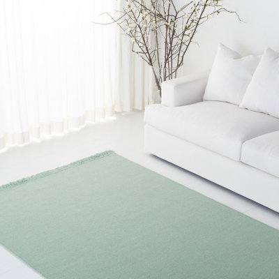 Tapis vert clair en laine et coton tissé à la main Lauren Ralph Lauren