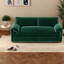 Causeuse-lit extensible en velours vert In 1