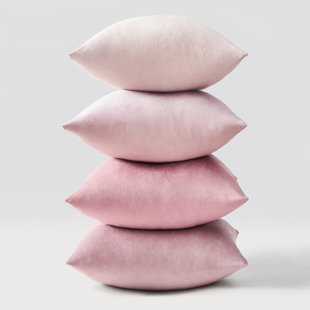 Velvet Throw Pillow Covers,Contrasting colors Pillows Decorative Set of 4 (Set of 4)