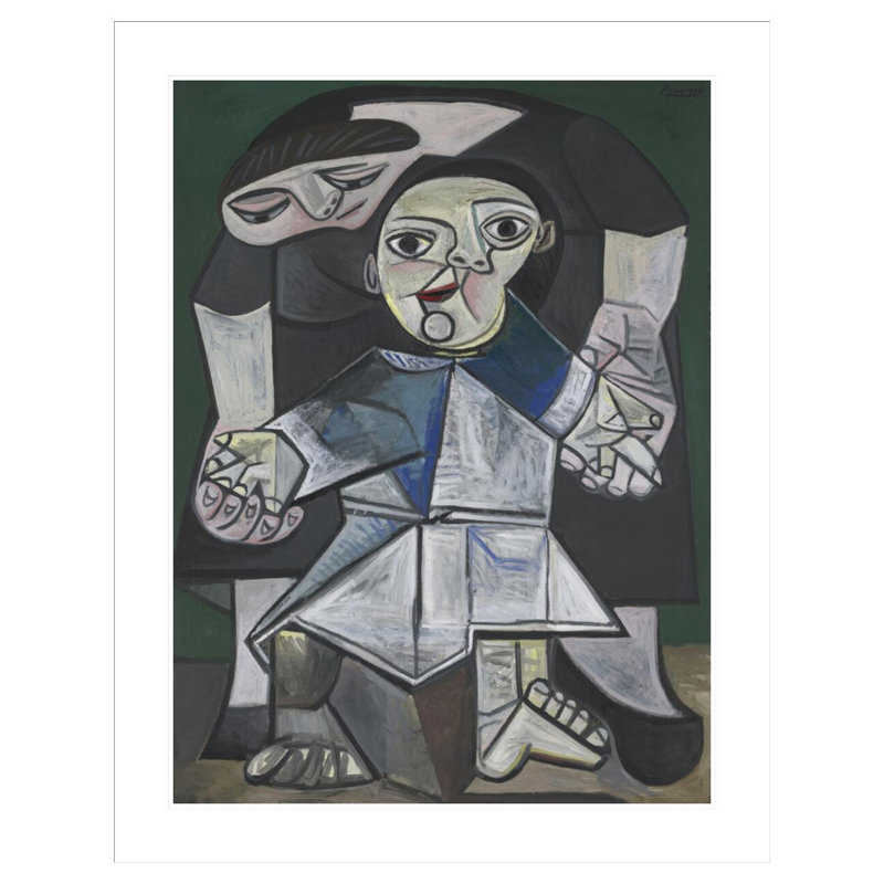 «First Steps» par Pablo Picasso, impression giclée sur cadre, H 41,5 po x l 32,75 po