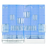 The Ultimate DIY Multi-Purpose 24-Piece Pegboard Wall Organizer Kit with Two Panels and Accessory