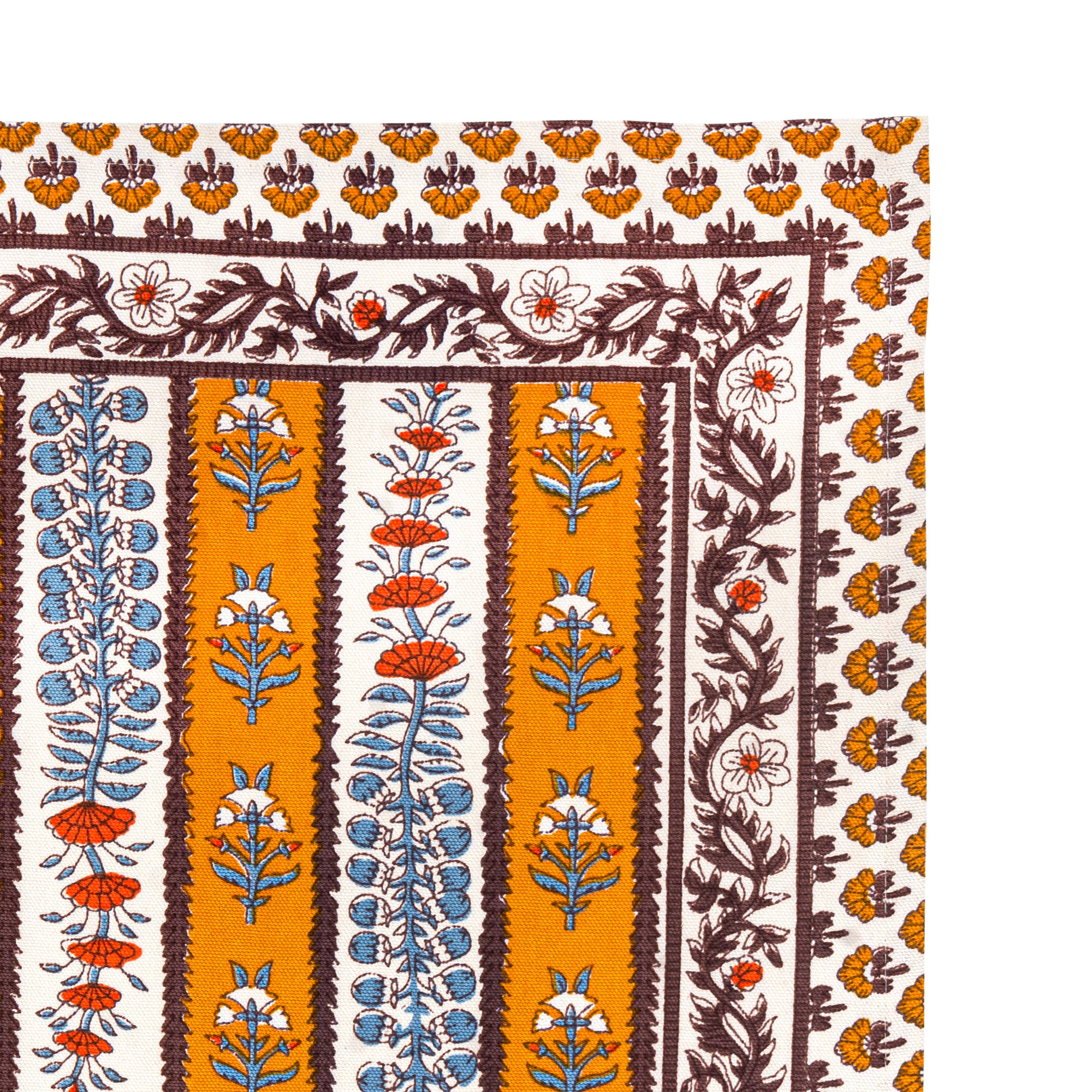 Charlemont Provence Tea Towels 20" x 30" - Set of 3, Dijon/Blue