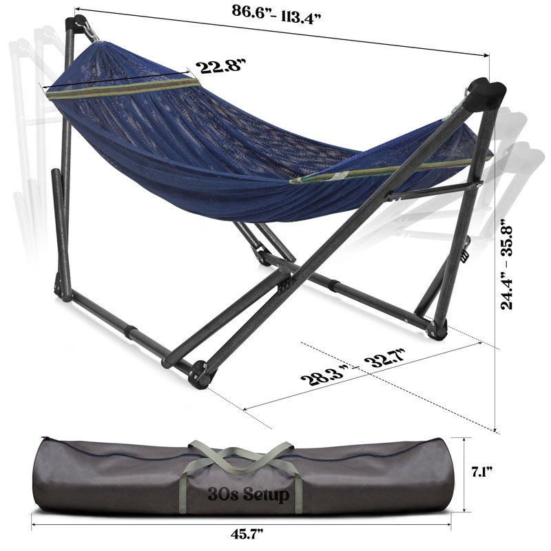 Rapolas Portable Camping Hammock with Stand, Aegean