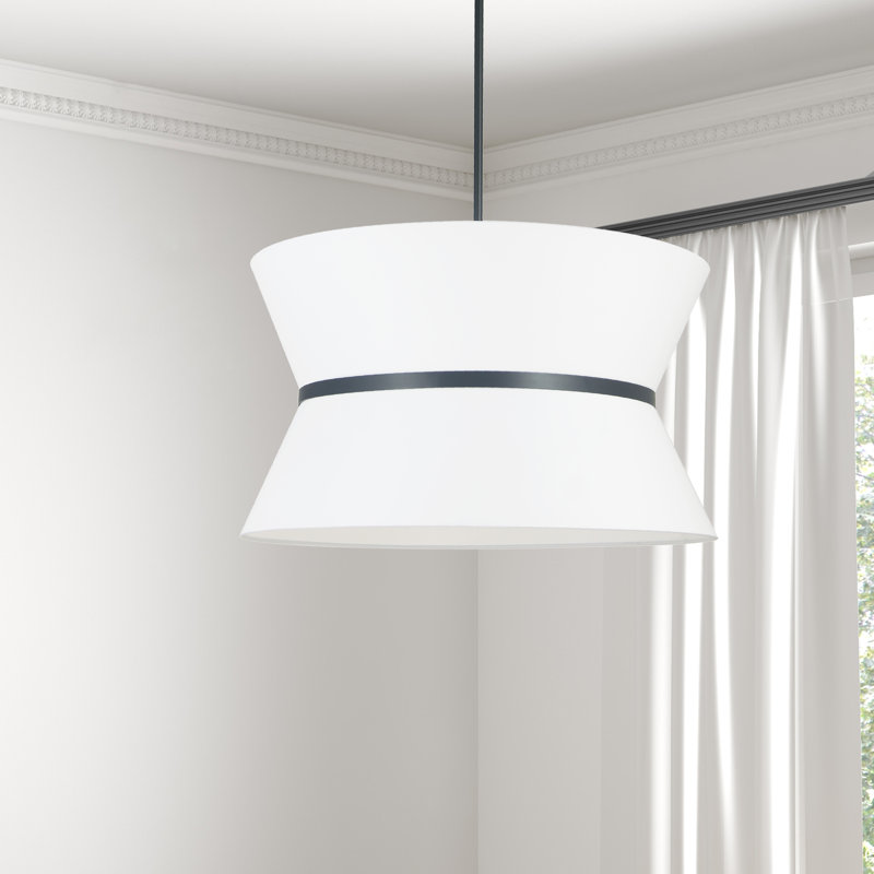 Abdoulaziz 4 - Light Unique/Statement Pendant, White, Matte Black