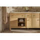 Malin By Studio McGee 60 in. Bathroom Vanity Cabinet With Sinks And Quartz Top