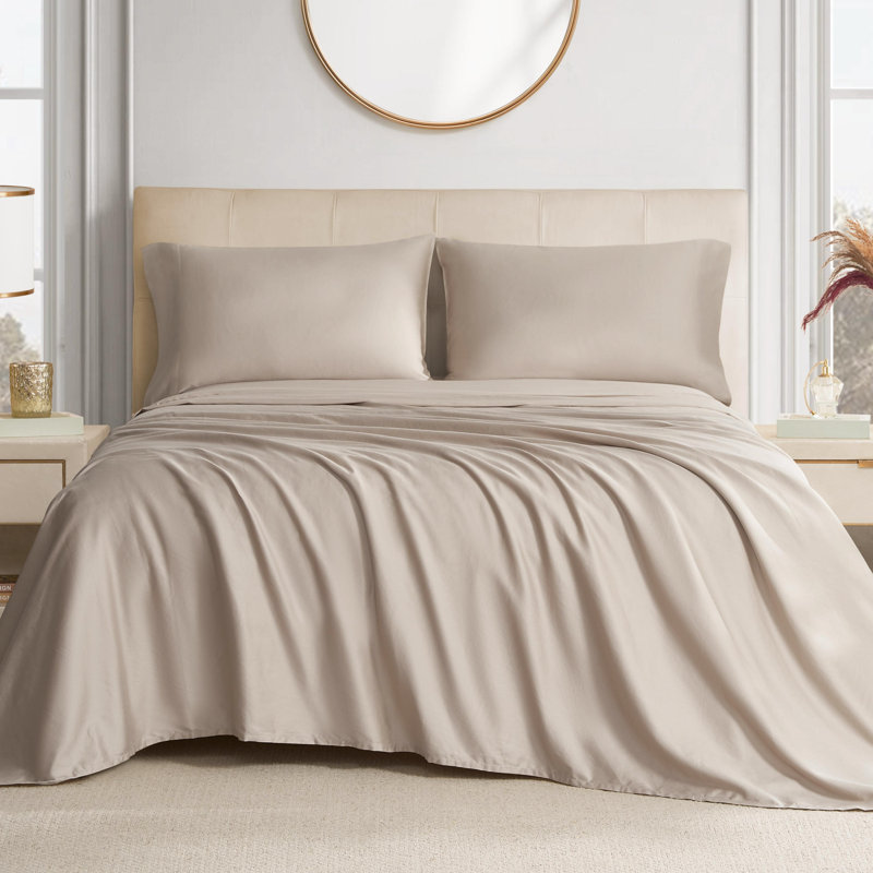 The Sheet Lab Cloud Embrace Sheet Sets, Full Sheet Set with 2 Pillowcases, Brown
