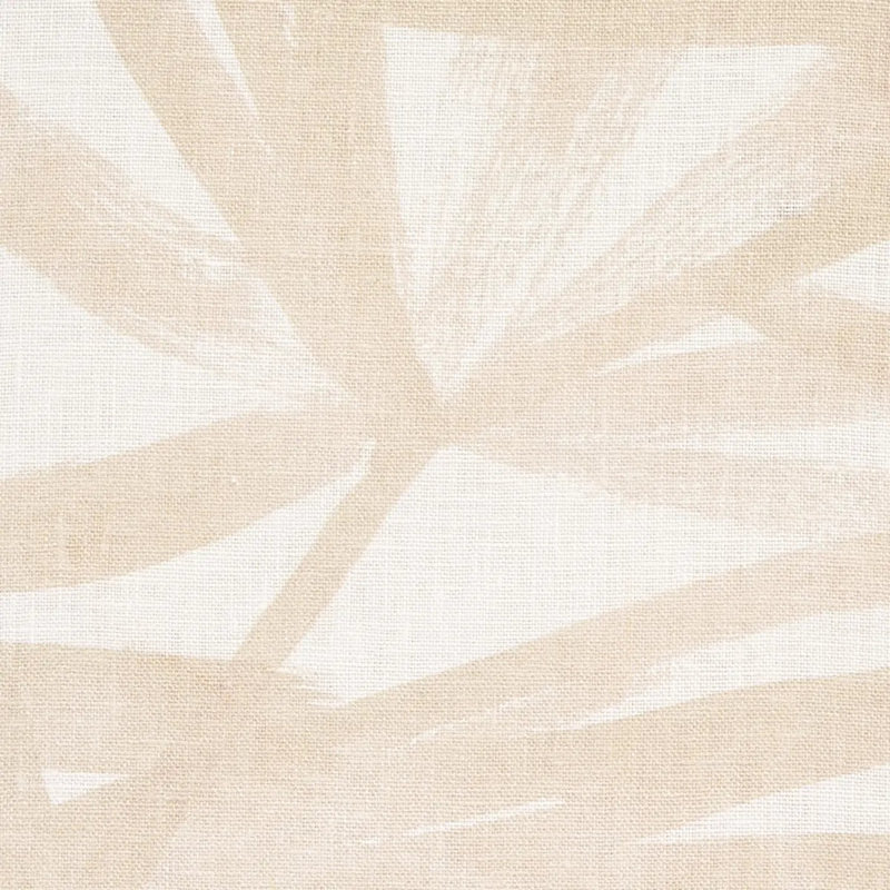 Sunlit Palm Linen Fabric, Sand