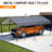 12X20 Ft All Weather Portable Metal Carport, Heavy Duty With Upf50+ Blocking, Ideal For Outdoor Storage Carport Suvs And Boats, Shelter Rustproof Roof, Suitable Parties Exhibitions