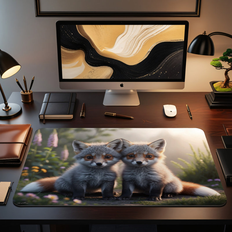 Polyester Desk Pad, 14.4x12.1