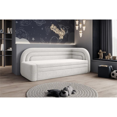 Fabillo Storage Sleeper Sofa - Pearl White