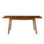 Table de salle à manger à rallonge en acacia 70 po / 86 po Peko, brun