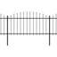 Beeston Black Metal Fence Panels-1239749304