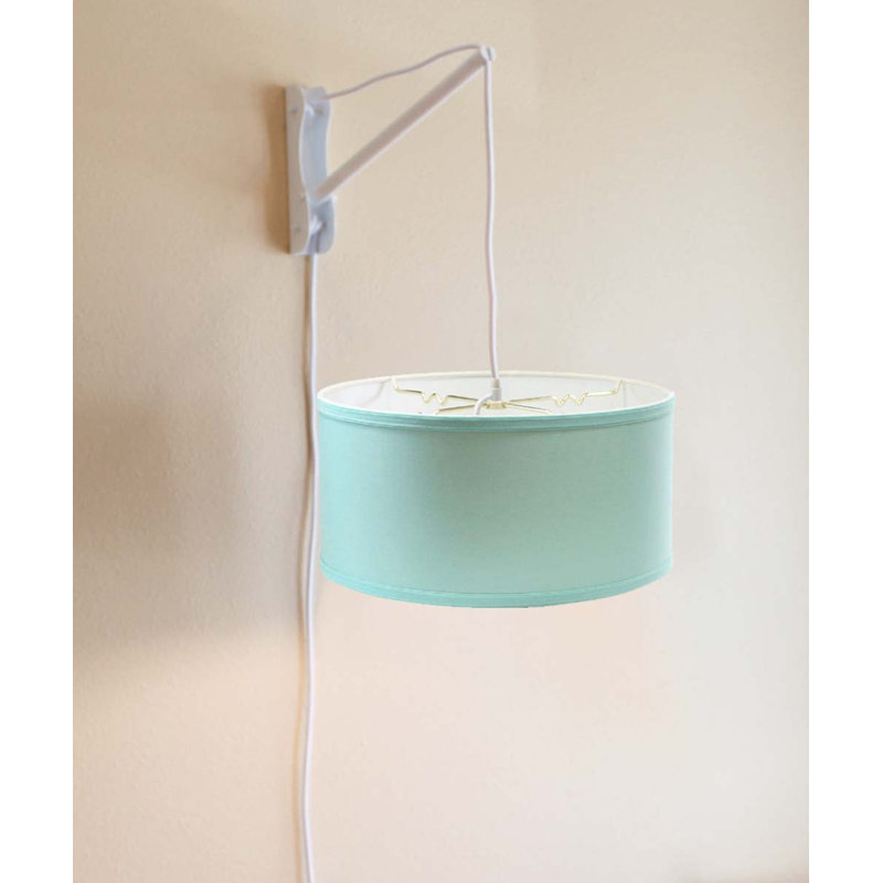 Bras pivotant à brancher 2 lumières Stabler, Bleu île paradisiaque, H 14 po x l 14 po x P 7 po