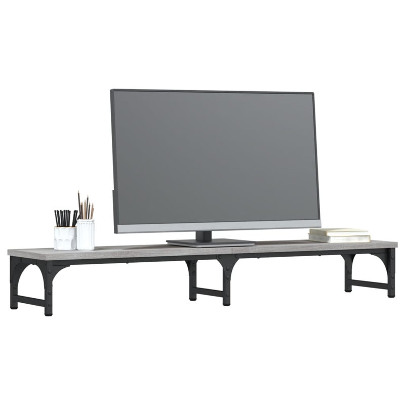 Millers Monitor Stand, 15.5cm H x 41.3cm W x 23cm D, Grey Sonoma