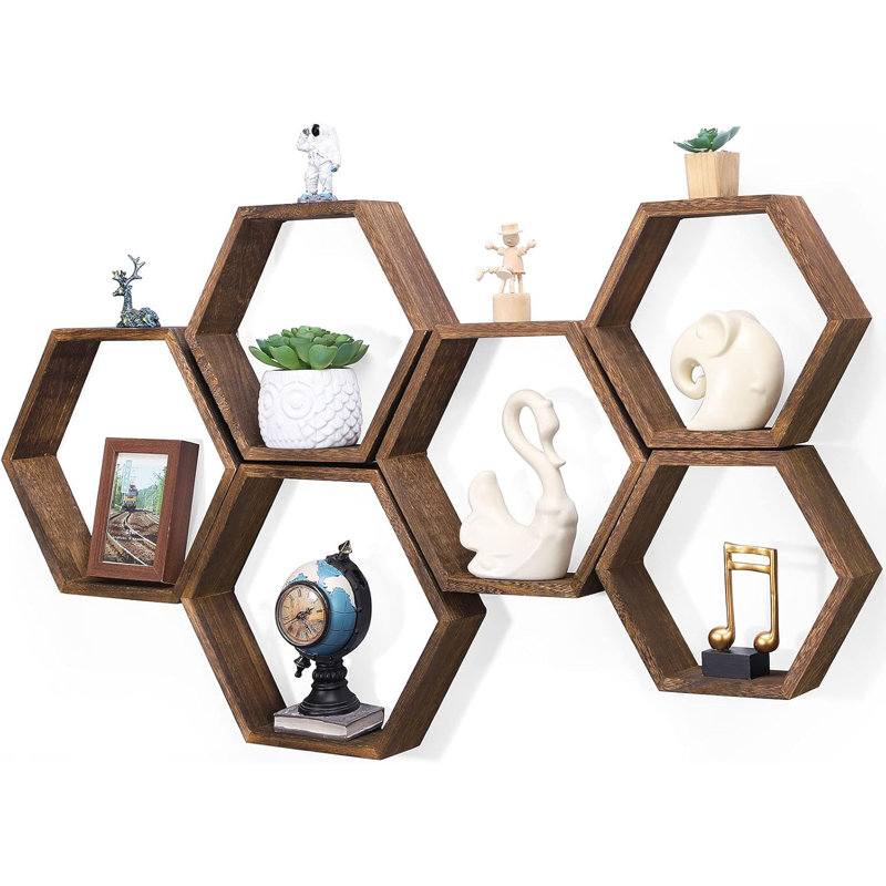 Hexagonal Floating Shelf