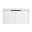 Meuble-lavabo mural 36 po avec lavabo en résine et 2 portes à fermeture en douceur (emballage KD)-816988315